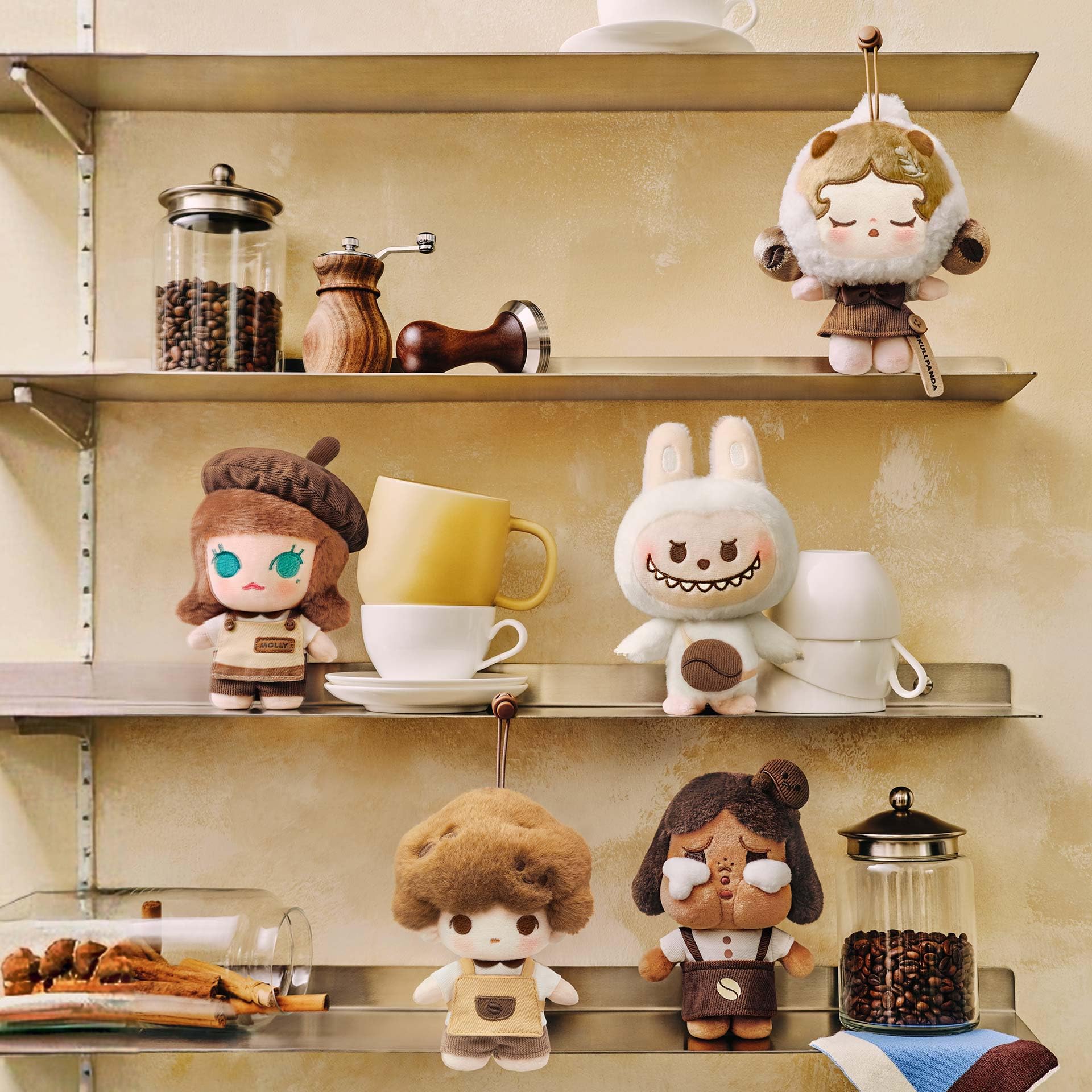 Amazon.com: POP MART POP Bean Coffee Factory Series-Plush Pendant